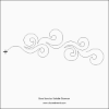 Bora Bora Pantograph (E2E) (Paper) by Natalie Gorman for Urban Elementz - Single row swirl design for machine quilting, reminiscent of ocean waves.