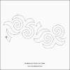 Bordeaux Pantograph (E2E) (Paper) by Sarah Ann Myers for Urban Elementz - Single row floral design for machine quilting.