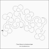 Cherry Blossom Pantograph (E2E) (Paper) by Hermione Agee for Urban Elementz - Single row cherry blossom design for machine quilting.