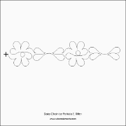 Daisy Chain Pantograph (E2E) (Paper) by Patricia E. Ritter for Urban Elementz - Single row daisy design for machine quilting.