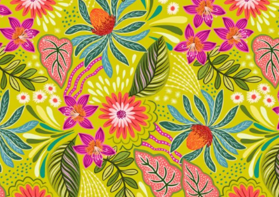 Picture of Lewis & Irene Bahia A807 C2 on Plantain Green 