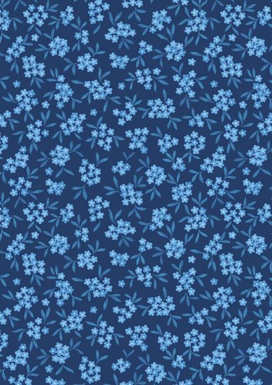 forget me not on dark blue