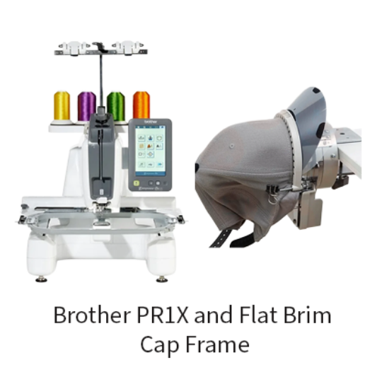 Picture of Brother PR1X with Flat Brim Cap Frame PRCF5