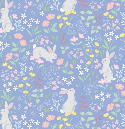 Picture of Lewis & Irene Chasing Tails - Dusky Mid Blue CC66.2