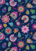 Picture of Lewis & Irene - Sambramha Floral on Dark Blue by John Scott A976C