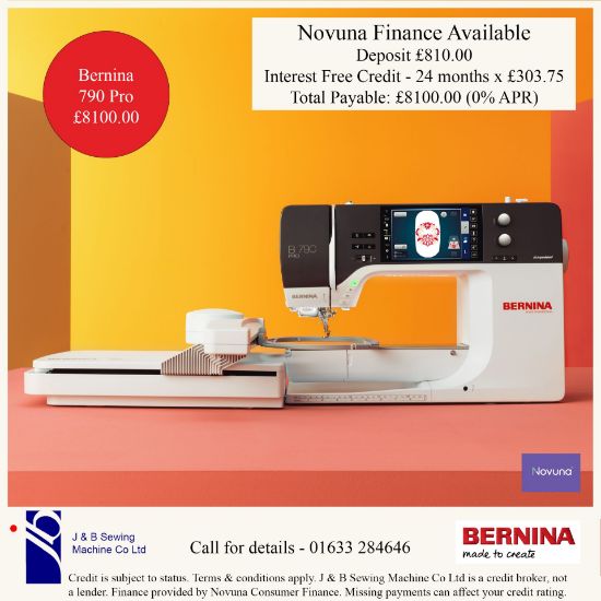 Bernina 790 Pro sewing and embroidery finance