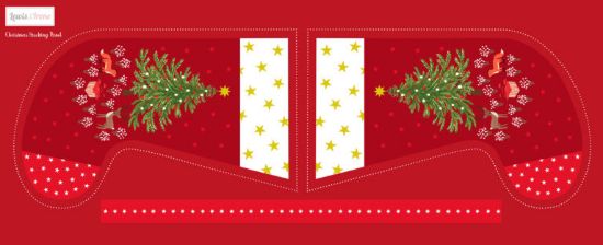 Christmas in Bluebell wood stocking