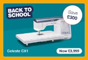 Back to School Offer Brother Celeste CX1 sewing and quilting machine