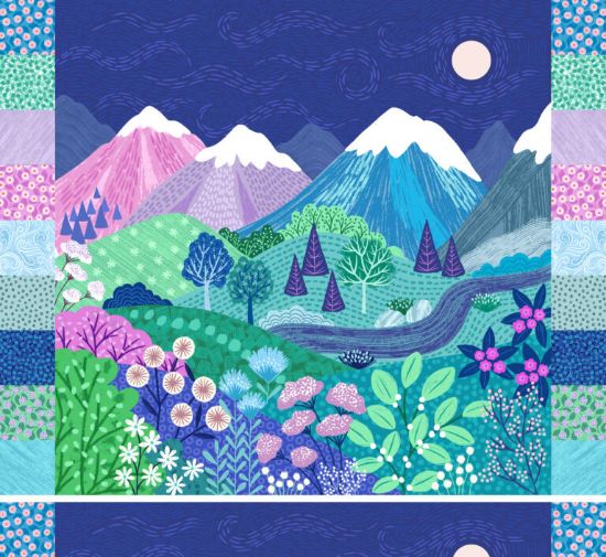 Picture of Lewis & Irene Snowy mountains panel 36" x 44" - L20