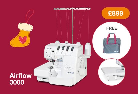 Picture of Brother Airflow 3000 Overlocker - Free machine bag worth £40 + Free Wide Table worth £99!